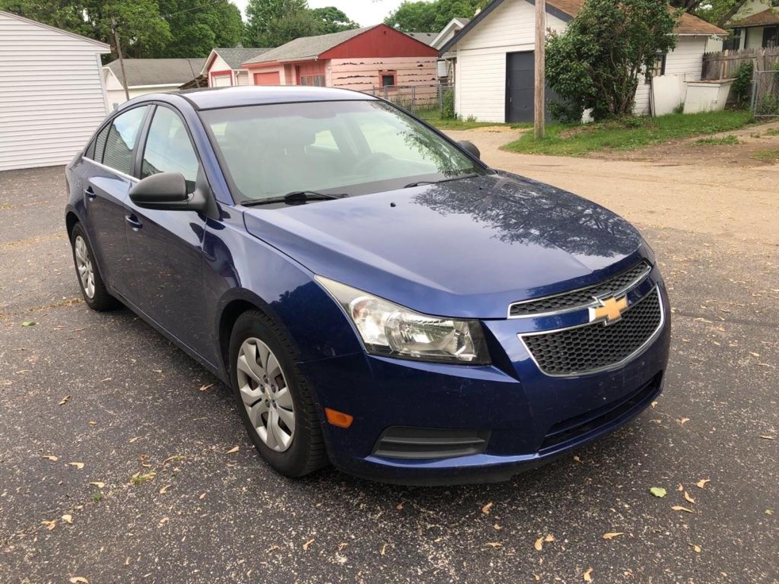 2012 BLUE CHEVROLET CRUZE LS (1G1PC5SH9C7) with an 1.8L engine, Automatic transmission, located at 1708 Broadway, Rockford, IL, 61104, (815) 397-5010, 42.252522, -89.069359 - Photo #1