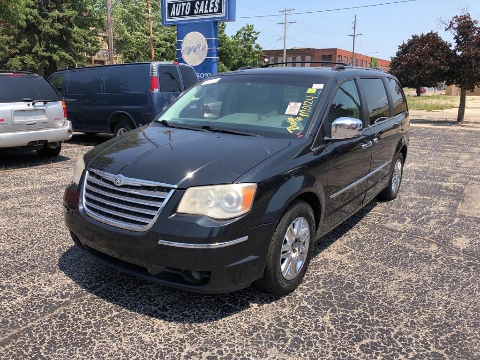 2008 BLACK CHRYSLER TOWN and COUNTRY LIMITED (2A8HR64XX8R) with an 4.0L engine, Automatic transmission, located at 1708 Broadway, Rockford, IL, 61104, (815) 397-5010, 42.252522, -89.069359 - Photo #0