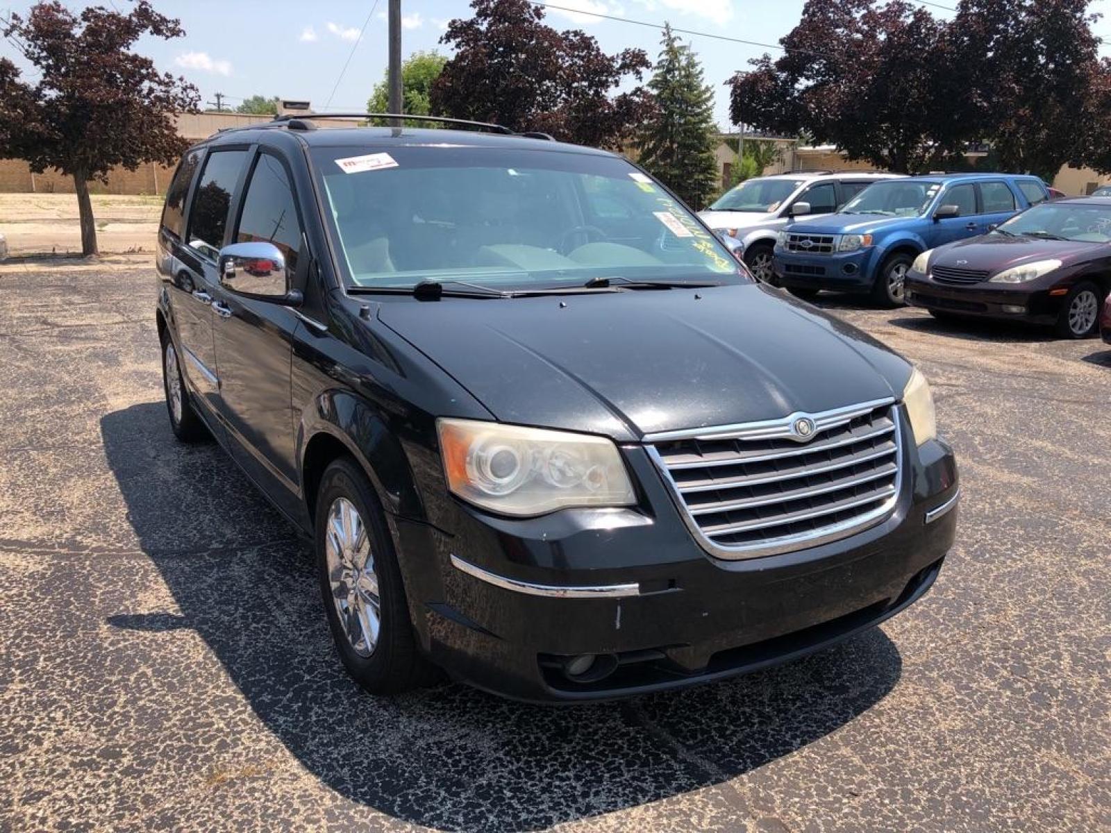 2008 BLACK CHRYSLER TOWN and COUNTRY LIMITED (2A8HR64XX8R) with an 4.0L engine, Automatic transmission, located at 1708 Broadway, Rockford, IL, 61104, (815) 397-5010, 42.252522, -89.069359 - Photo #1