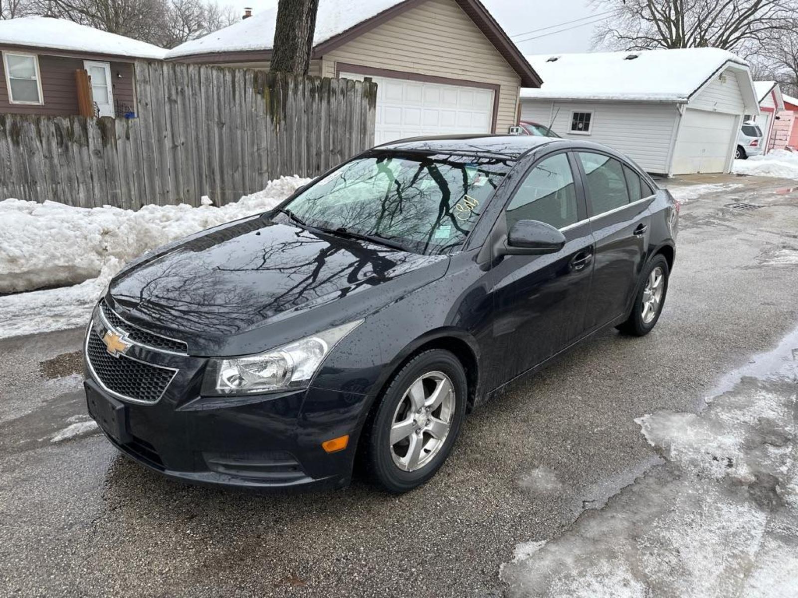 2012 BLACK CHEVROLET CRUZE LT (1G1PF5SC1C7) with an 1.4L engine, Automatic transmission, located at 1708 Broadway, Rockford, IL, 61104, (815) 397-5010, 42.252522, -89.069359 - Photo #0