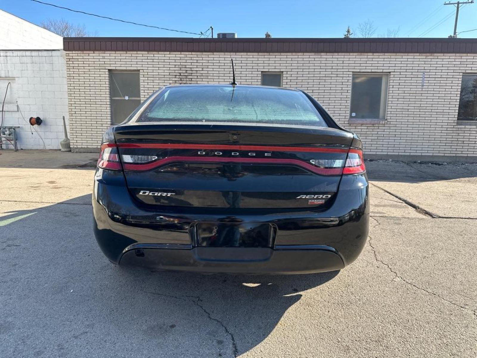 2013 BLACK DODGE DART SE (1C3CDFAH0DD) with an 1.4L engine, Automatic transmission, located at 1708 Broadway, Rockford, IL, 61104, (815) 397-5010, 42.252522, -89.069359 - Photo #2
