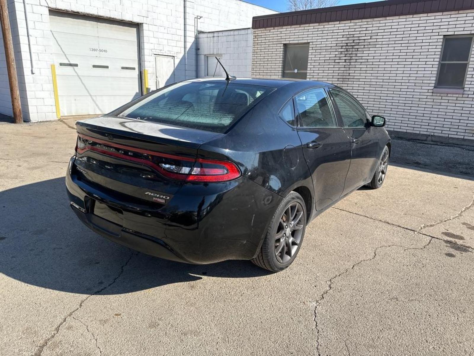 2013 BLACK DODGE DART SE (1C3CDFAH0DD) with an 1.4L engine, Automatic transmission, located at 1708 Broadway, Rockford, IL, 61104, (815) 397-5010, 42.252522, -89.069359 - Photo #3