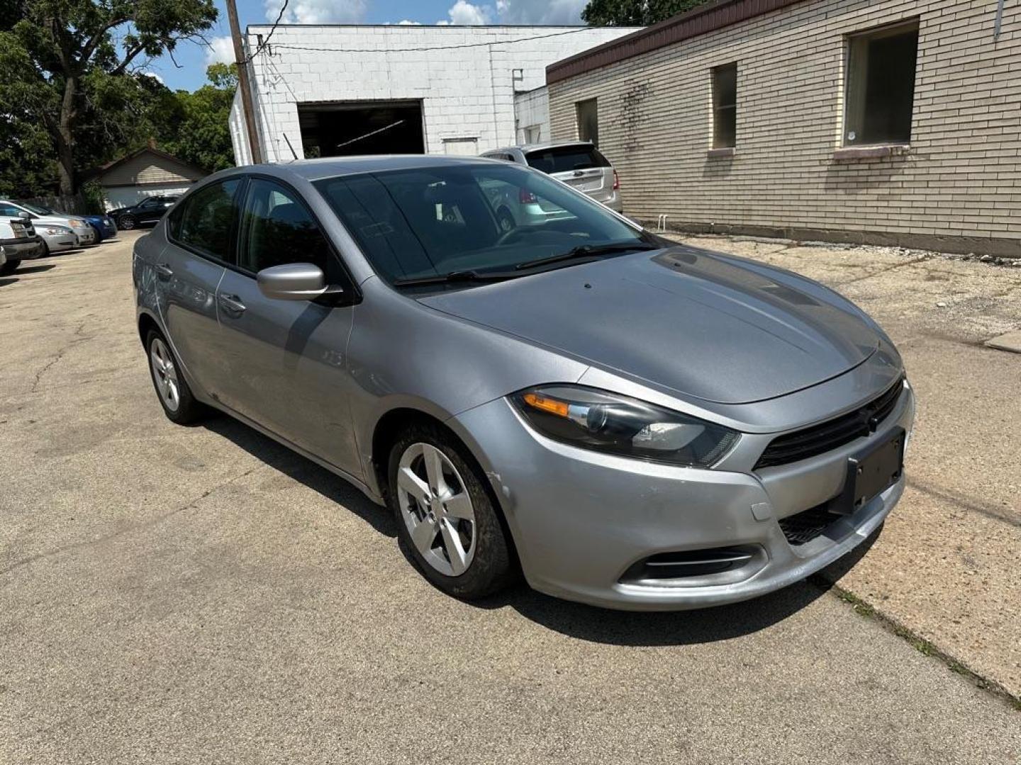 2015 GRAY DODGE DART SXT (1C3CDFBB3FD) with an 2.4L engine, Automatic transmission, located at 1708 Broadway, Rockford, IL, 61104, (815) 397-5010, 42.252522, -89.069359 - Photo#1