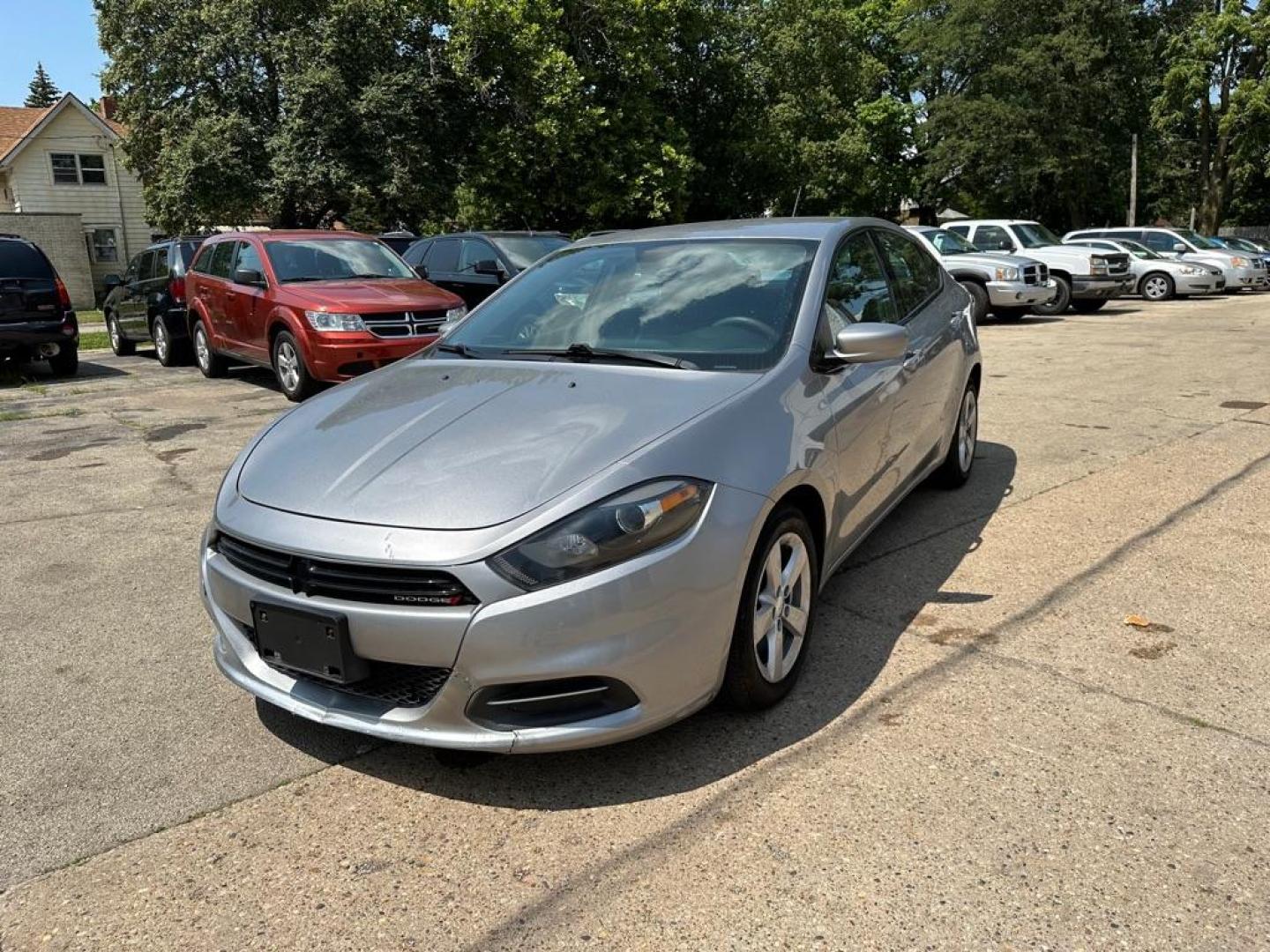 2015 GRAY DODGE DART SXT (1C3CDFBB3FD) with an 2.4L engine, Automatic transmission, located at 1708 Broadway, Rockford, IL, 61104, (815) 397-5010, 42.252522, -89.069359 - Photo#0
