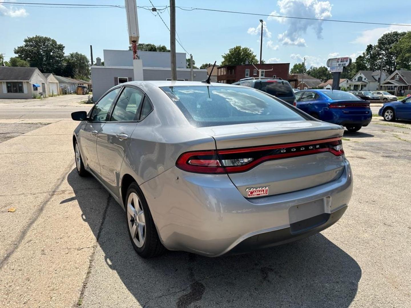 2015 GRAY DODGE DART SXT (1C3CDFBB3FD) with an 2.4L engine, Automatic transmission, located at 1708 Broadway, Rockford, IL, 61104, (815) 397-5010, 42.252522, -89.069359 - Photo#3