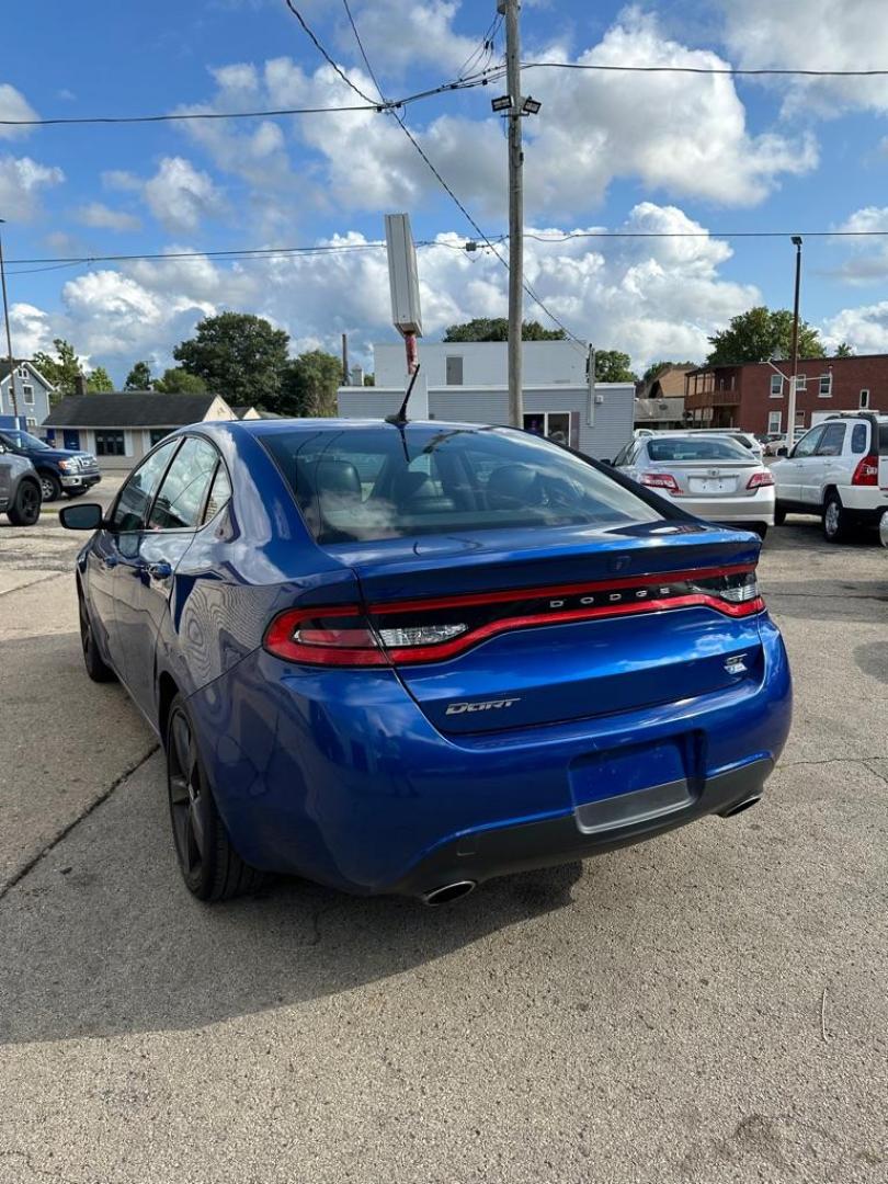 2014 BLUE DODGE DART GT (1C3CDFEB1ED) with an 2.4L engine, Automatic transmission, located at 1708 Broadway, Rockford, IL, 61104, (815) 397-5010, 42.252522, -89.069359 - Photo#3