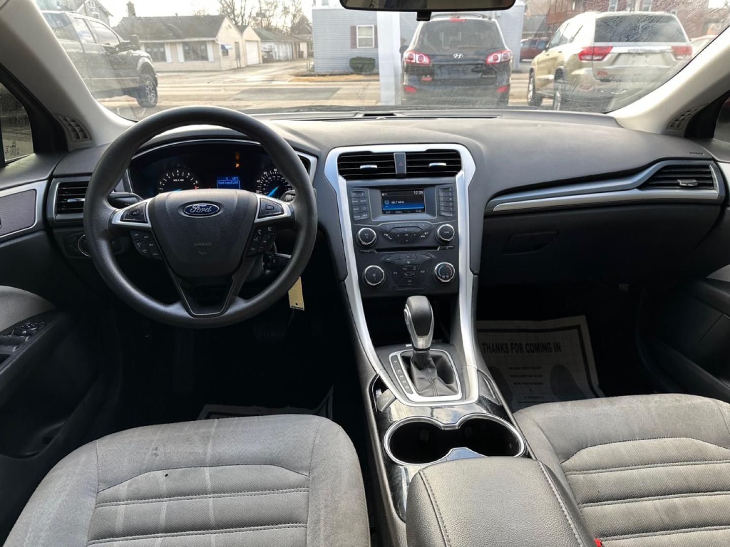 2015 GRAY FORD FUSION S (3FA6P0G75FR) with an 2.5L engine, Automatic transmission, located at 1708 Broadway, Rockford, IL, 61104, (815) 397-5010, 42.252522, -89.069359- Photo#8