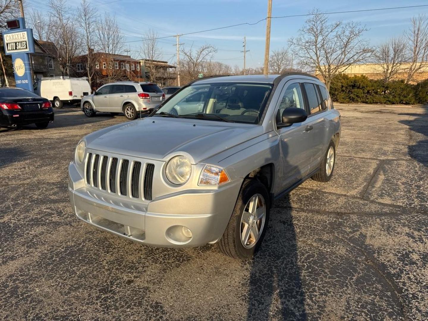 2007 SILVER JEEP COMPASS (1J8FF47W57D) with an 2.4L engine, Continuously Variable transmission, located at 1708 Broadway, Rockford, IL, 61104, (815) 397-5010, 42.252522, -89.069359 - Photo#0