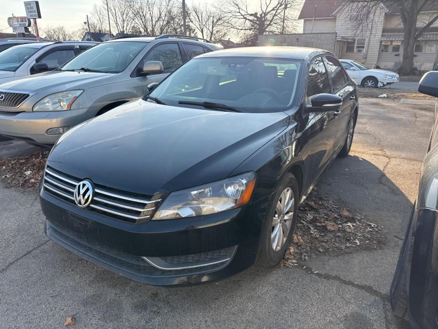 2013 BLACK VOLKSWAGEN PASSAT S (1VWAP7A38DC) with an 2.5L engine, Automatic transmission, located at 1708 Broadway, Rockford, IL, 61104, (815) 397-5010, 42.252522, -89.069359 - Photo#0