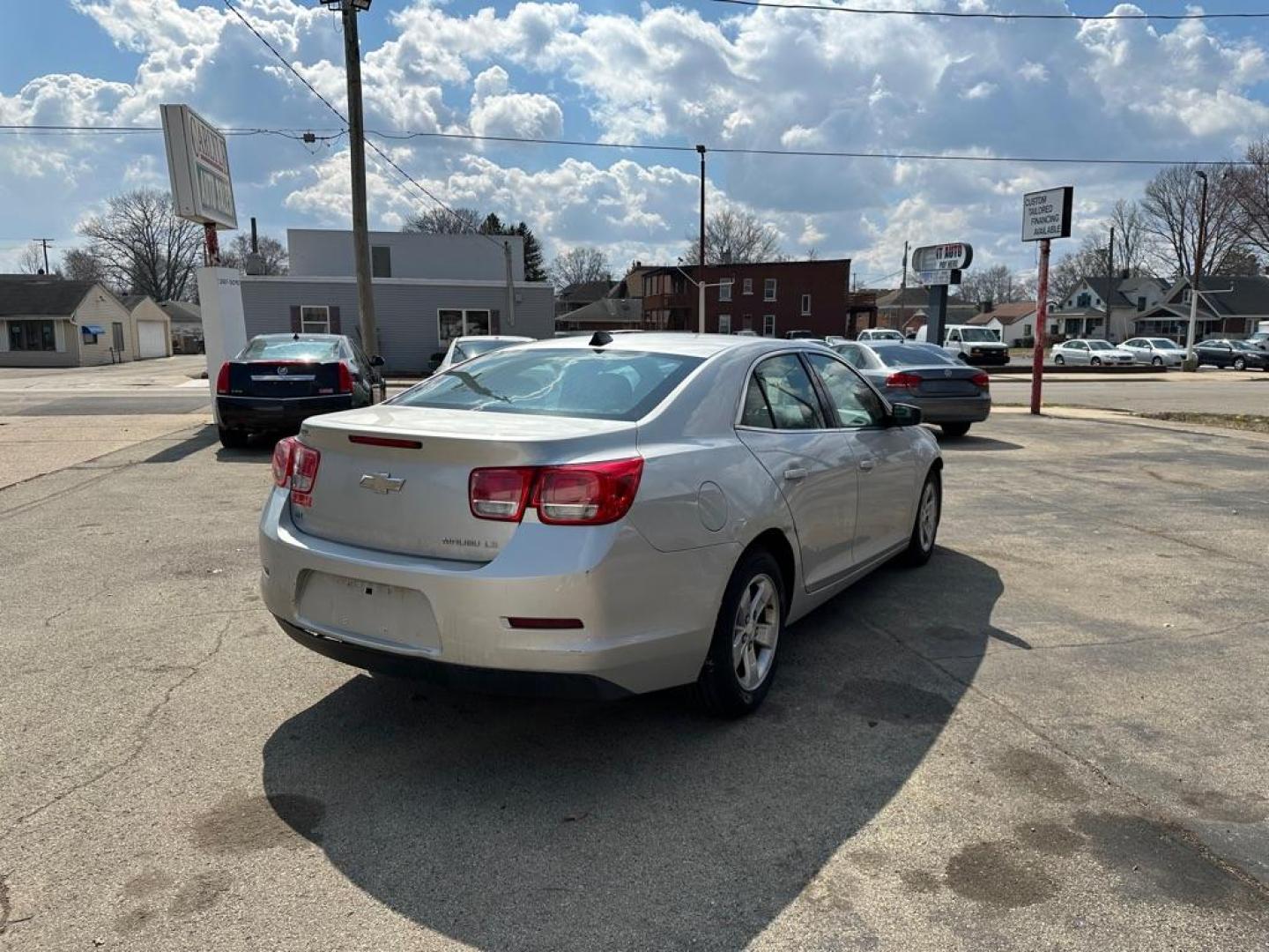 2014 SILVER CHEVROLET MALIBU LS (1G11B5SL7EF) with an 2.5L engine, Automatic transmission, located at 1708 Broadway, Rockford, IL, 61104, (815) 397-5010, 42.252522, -89.069359 - Photo#2