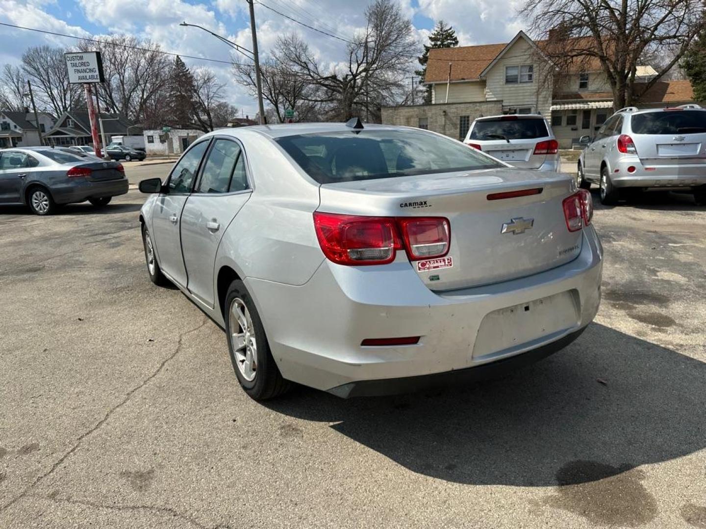 2014 SILVER CHEVROLET MALIBU LS (1G11B5SL7EF) with an 2.5L engine, Automatic transmission, located at 1708 Broadway, Rockford, IL, 61104, (815) 397-5010, 42.252522, -89.069359 - Photo#3