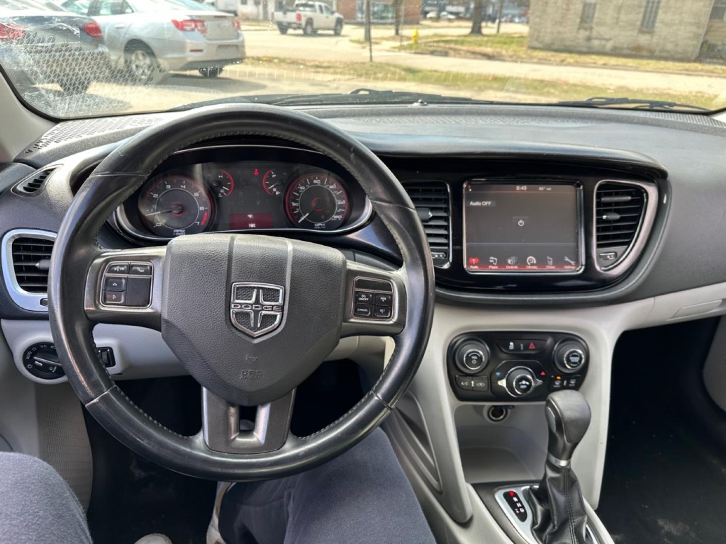 2013 WHITE DODGE DART SXT (1C3CDFBA3DD) with an 2.0L engine, Automatic transmission, located at 1708 Broadway, Rockford, IL, 61104, (815) 397-5010, 42.252522, -89.069359- Photo#8