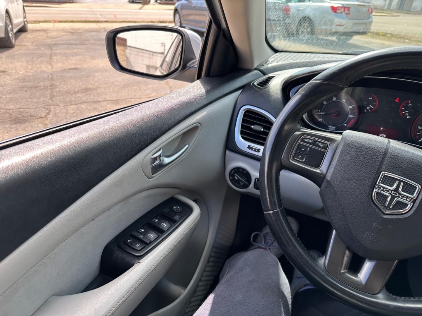 2013 WHITE DODGE DART SXT (1C3CDFBA3DD) with an 2.0L engine, Automatic transmission, located at 1708 Broadway, Rockford, IL, 61104, (815) 397-5010, 42.252522, -89.069359- Photo#10