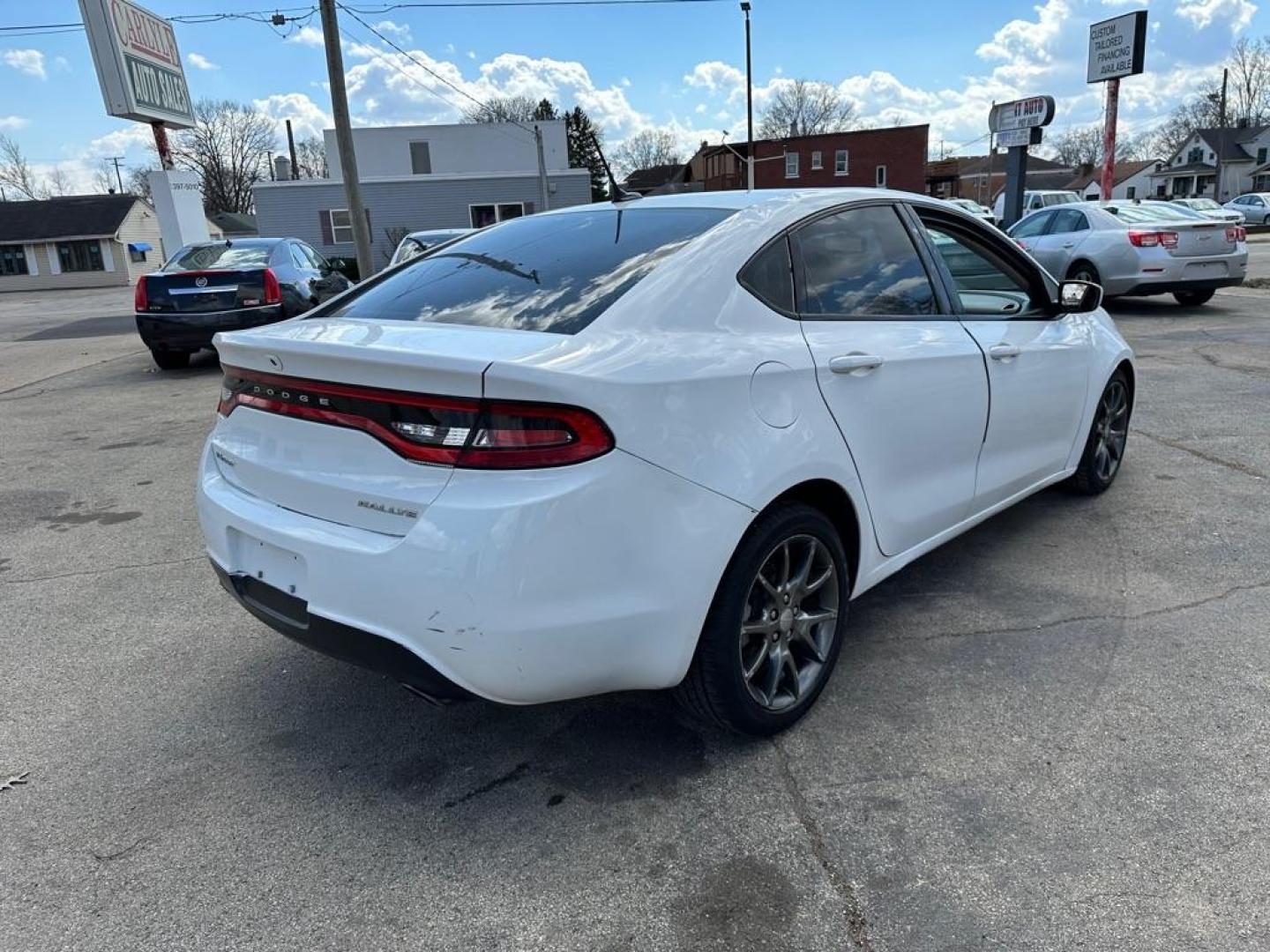 2013 WHITE DODGE DART SXT (1C3CDFBA3DD) with an 2.0L engine, Automatic transmission, located at 1708 Broadway, Rockford, IL, 61104, (815) 397-5010, 42.252522, -89.069359 - Photo#2