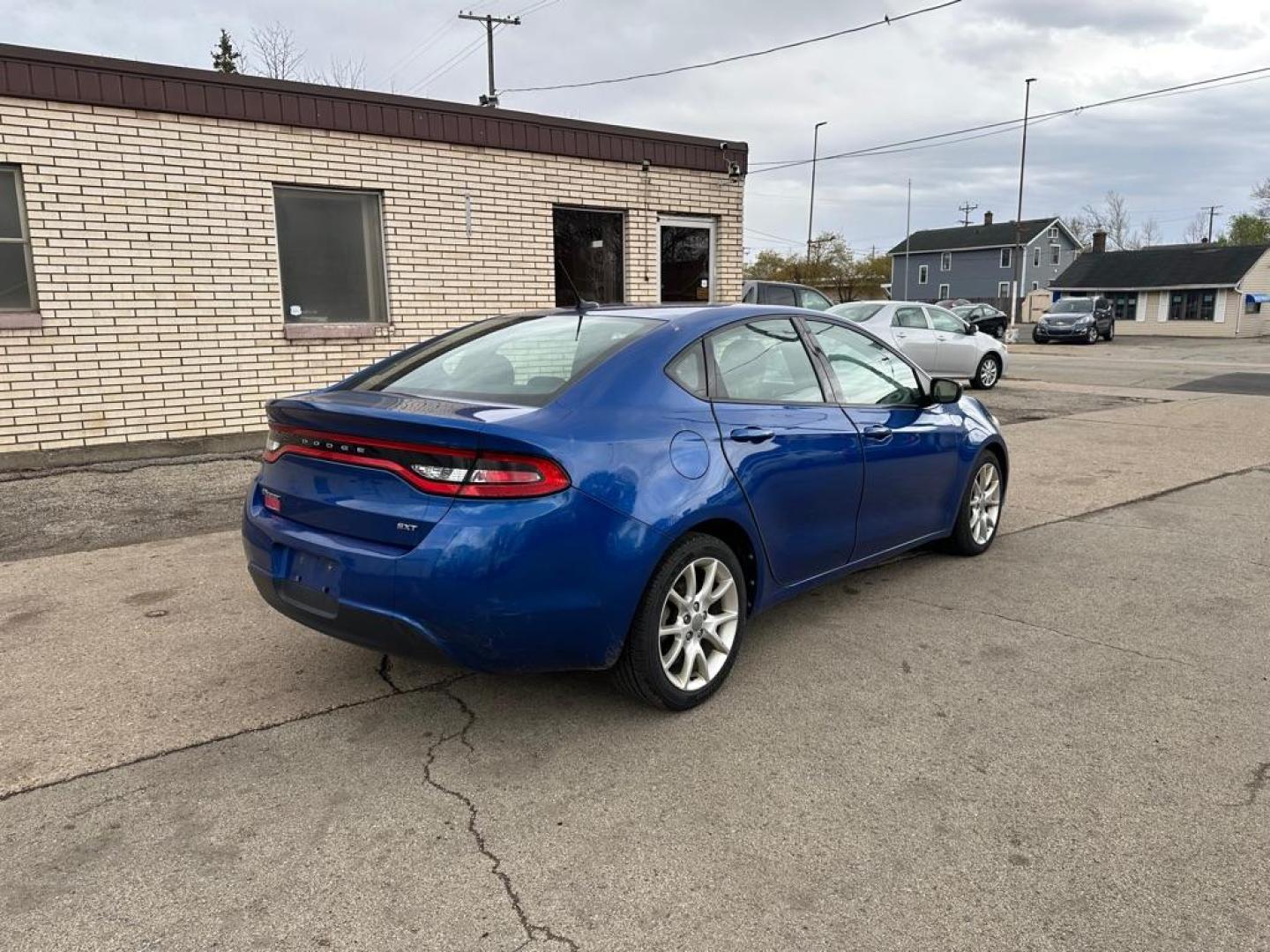 2013 BLUE DODGE DART SXT (1C3CDFBA6DD) with an 2.0L engine, Automatic transmission, located at 1708 Broadway, Rockford, IL, 61104, (815) 397-5010, 42.252522, -89.069359 - Photo#2