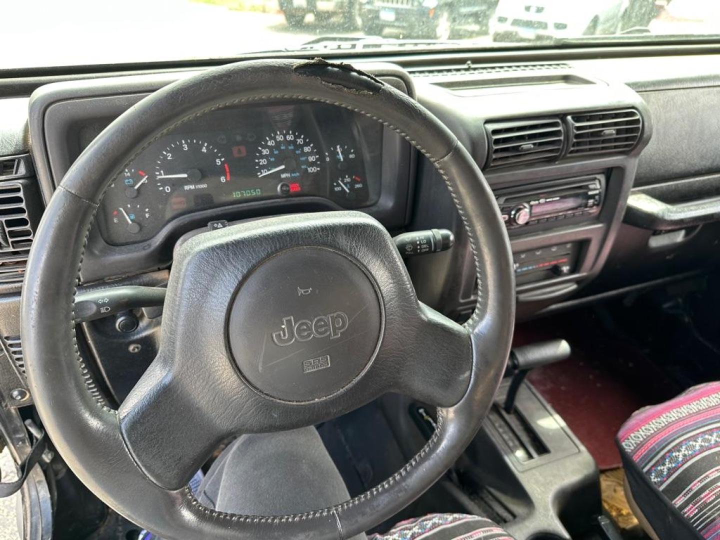 1997 BLACK JEEP WRANGLER / TJ SE (1J4FY29P8VP) with an 2.5L engine, Automatic transmission, located at 1708 Broadway, Rockford, IL, 61104, (815) 397-5010, 42.252522, -89.069359 - Photo#8