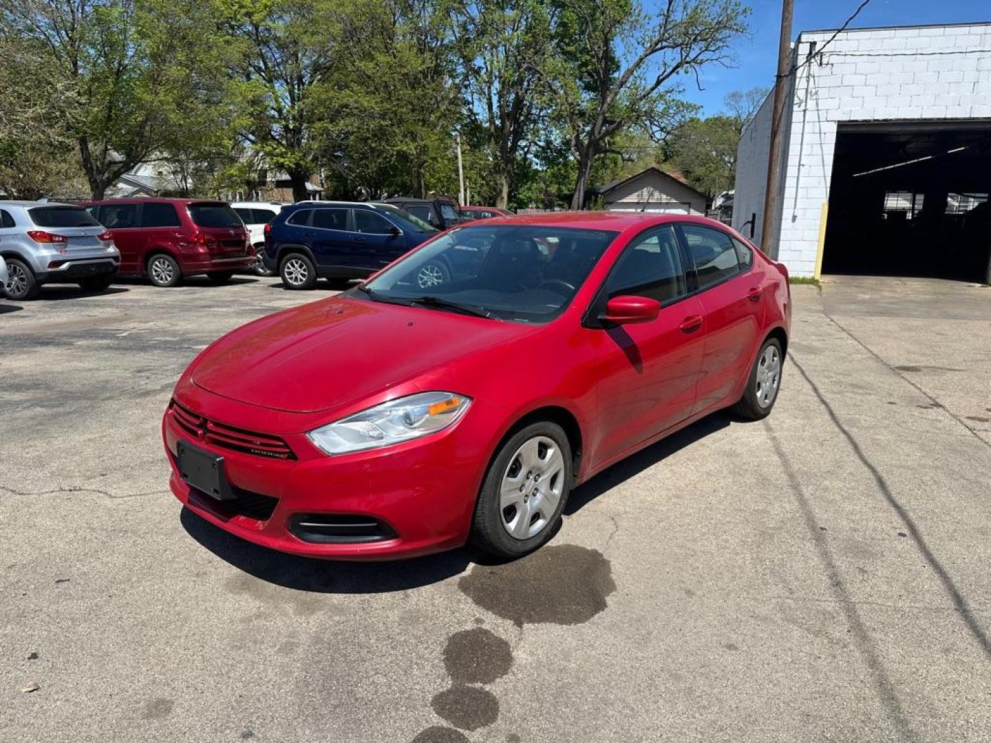 2013 RED DODGE DART SE (1C3CDFAH1DD) with an 1.4L engine, Automatic transmission, located at 1708 Broadway, Rockford, IL, 61104, (815) 397-5010, 42.252522, -89.069359 - Photo#0