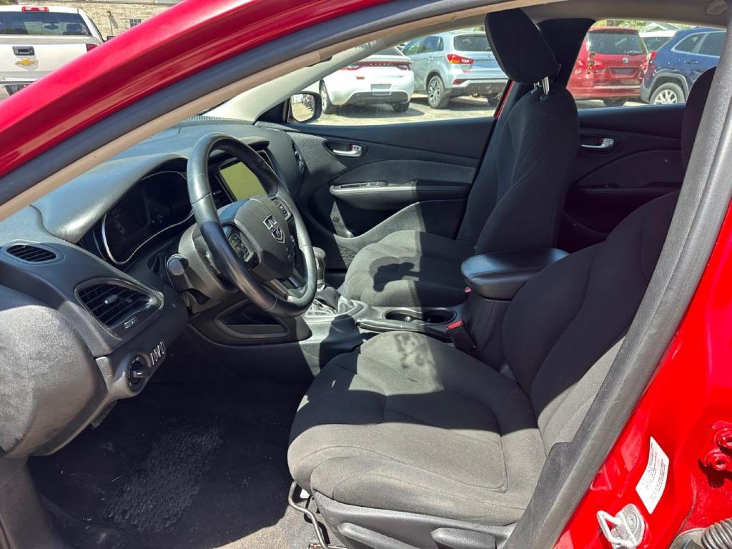 2013 RED DODGE DART SE (1C3CDFAH1DD) with an 1.4L engine, Automatic transmission, located at 1708 Broadway, Rockford, IL, 61104, (815) 397-5010, 42.252522, -89.069359 - Photo#6