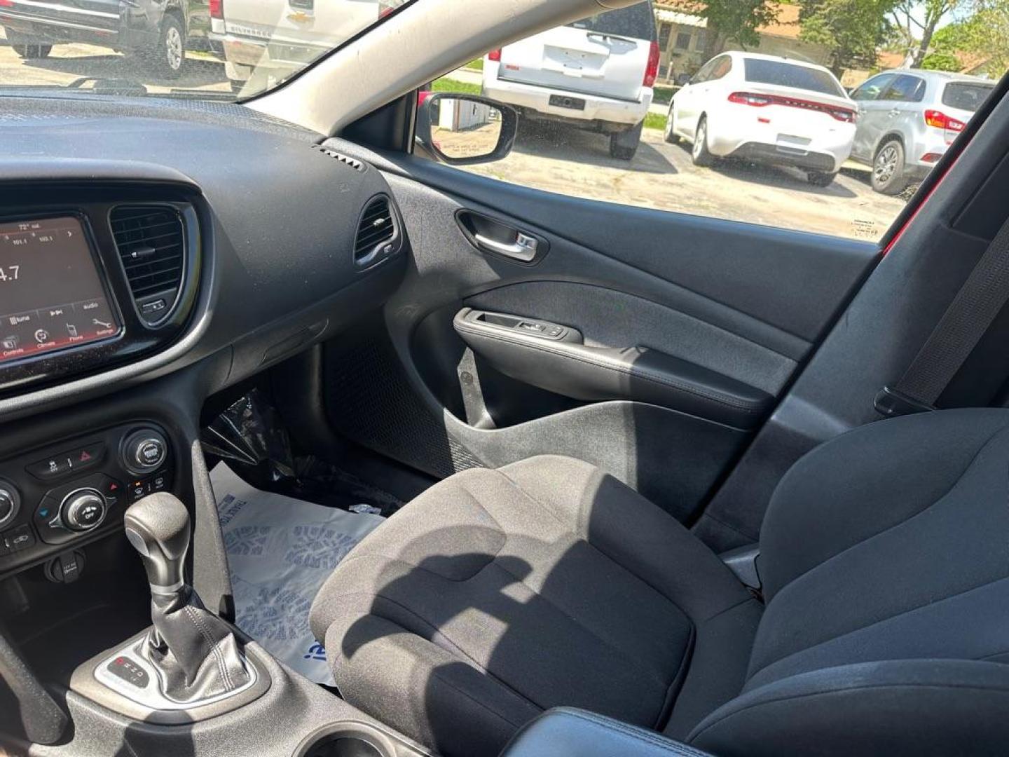 2013 RED DODGE DART SE (1C3CDFAH1DD) with an 1.4L engine, Automatic transmission, located at 1708 Broadway, Rockford, IL, 61104, (815) 397-5010, 42.252522, -89.069359 - Photo#9
