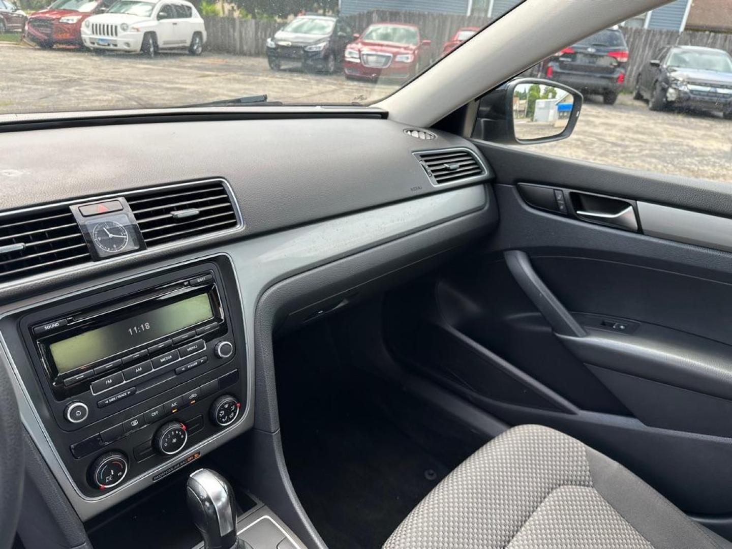 2013 BLACK VOLKSWAGEN PASSAT S (1VWAP7A39DC) with an 2.5L engine, Automatic transmission, located at 1708 Broadway, Rockford, IL, 61104, (815) 397-5010, 42.252522, -89.069359 - Photo#11