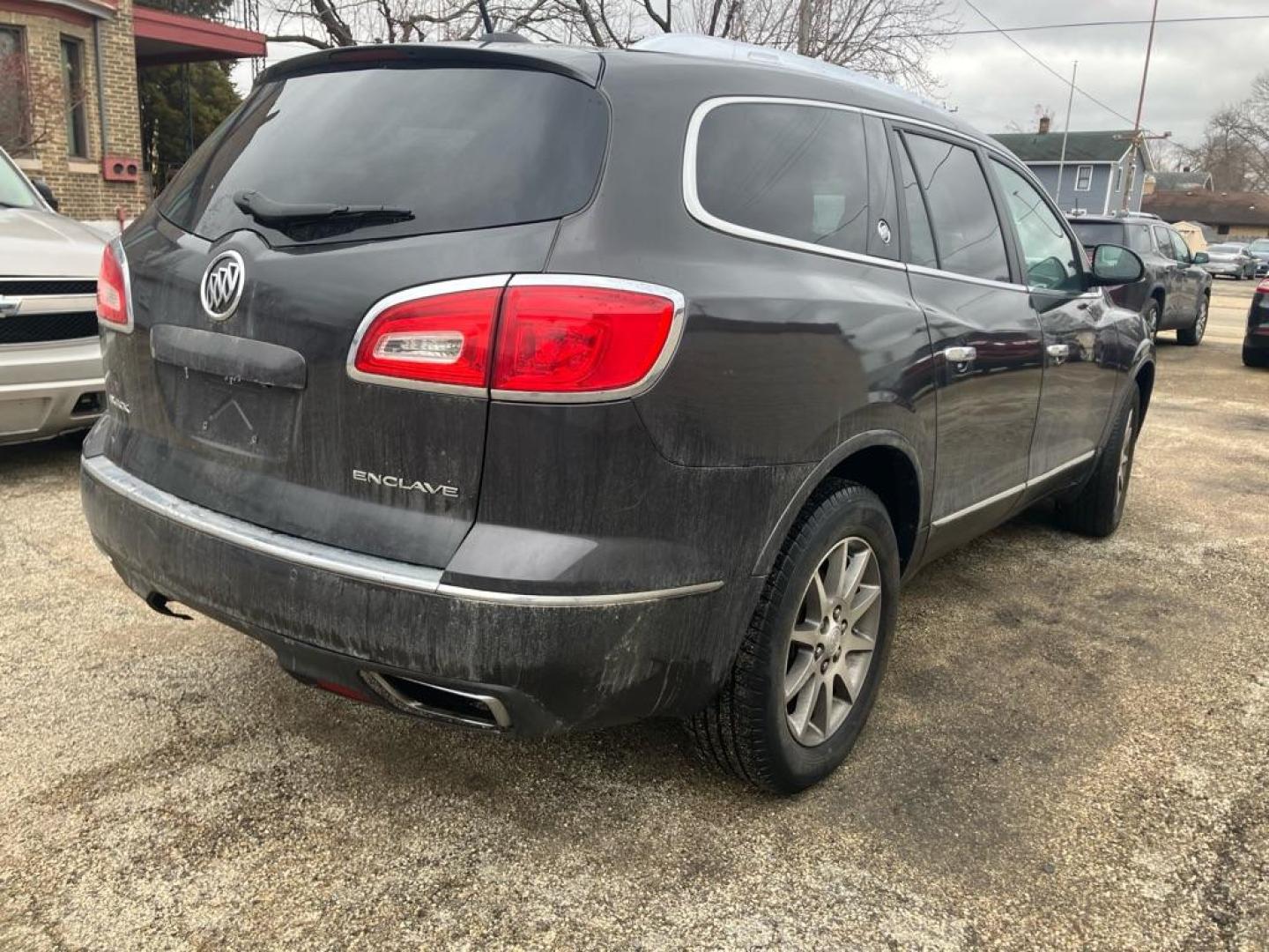 2017 GRAY BUICK ENCLAVE (5GAKRBKD0HJ) with an 3.6L engine, Automatic transmission, located at 1708 Broadway, Rockford, IL, 61104, (815) 397-5010, 42.252522, -89.069359 - Photo#2