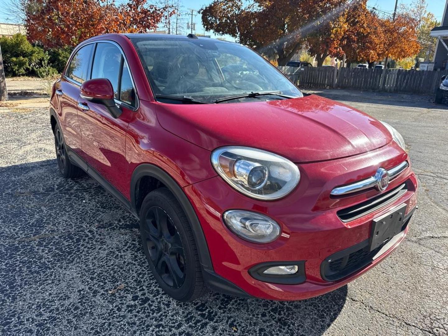 2016 RED FIAT 500X LOUNGE (ZFBCFYDTXGP) with an 2.4L engine, Automatic transmission, located at 1708 Broadway, Rockford, IL, 61104, (815) 397-5010, 42.252522, -89.069359 - Photo#1