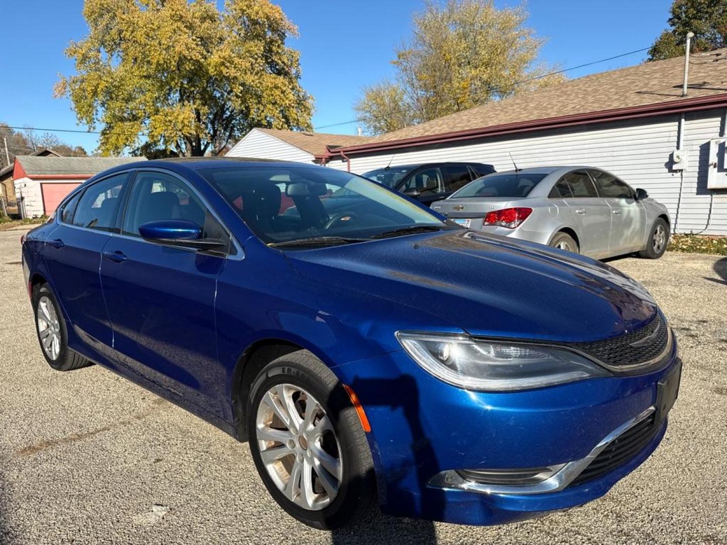 2015 BLUE CHRYSLER 200 LIMITED (1C3CCCAB2FN) with an 2.4L engine, Automatic transmission, located at 1708 Broadway, Rockford, IL, 61104, (815) 397-5010, 42.252522, -89.069359 - Photo#1