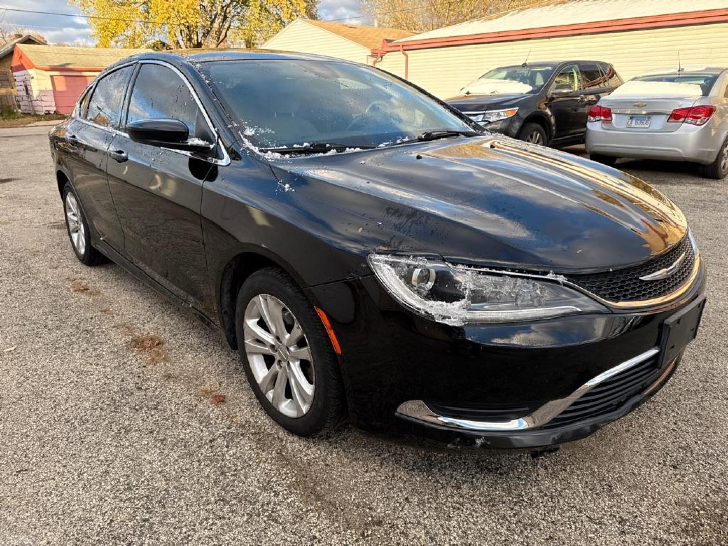 2015 BLACK CHRYSLER 200 LIMITED (1C3CCCAB1FN) with an 2.4L engine, Automatic transmission, located at 1708 Broadway, Rockford, IL, 61104, (815) 397-5010, 42.252522, -89.069359 - Photo#1