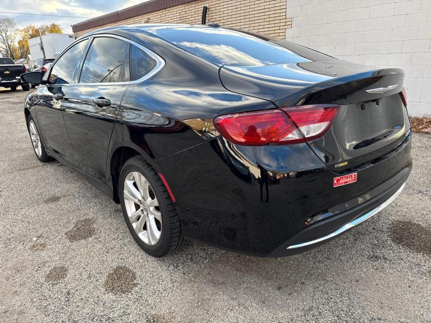 2015 BLACK CHRYSLER 200 LIMITED (1C3CCCAB1FN) with an 2.4L engine, Automatic transmission, located at 1708 Broadway, Rockford, IL, 61104, (815) 397-5010, 42.252522, -89.069359 - Photo#3