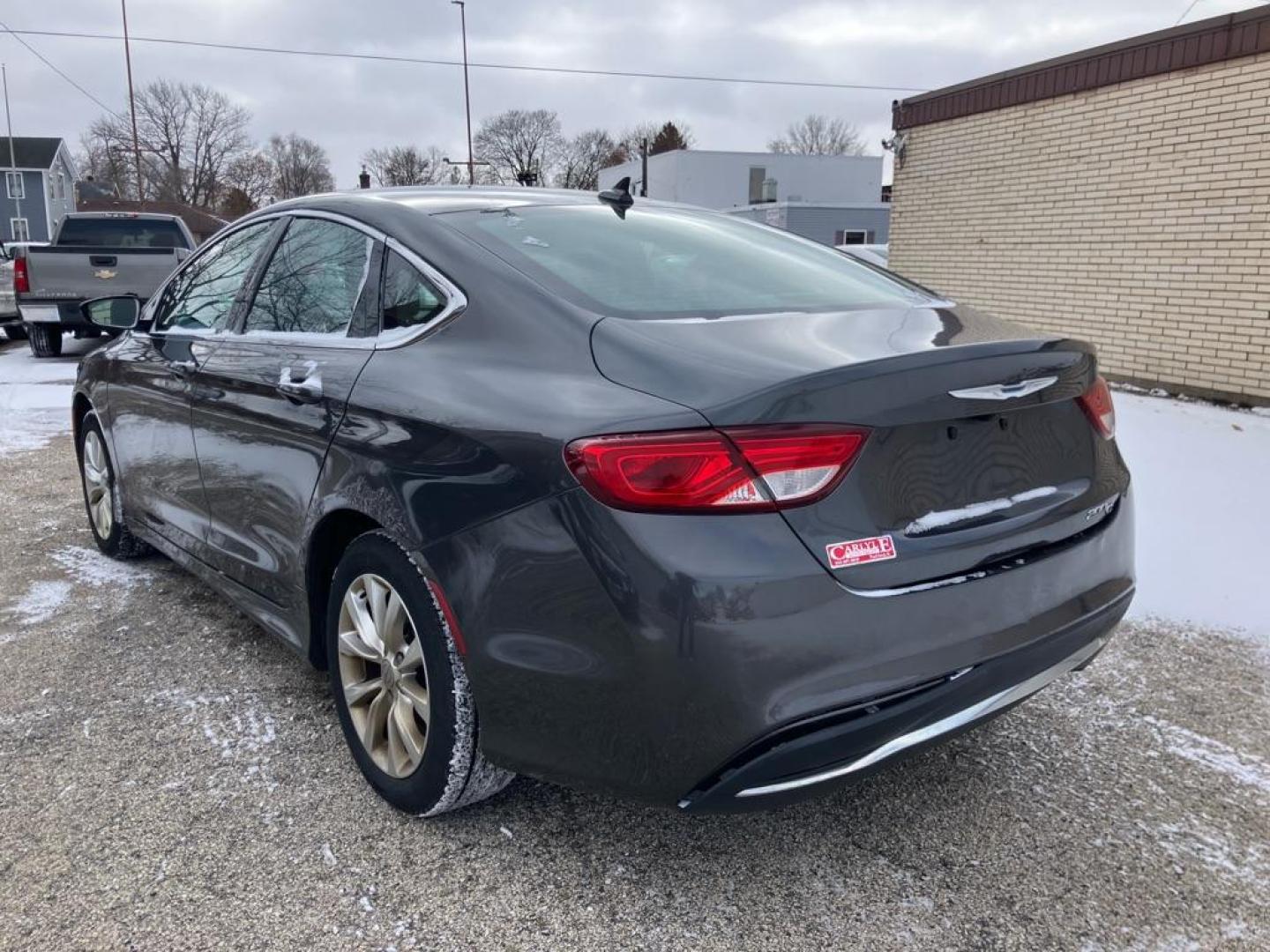 2015 GRAY CHRYSLER 200 C (1C3CCCCBXFN) with an 2.4L engine, Automatic transmission, located at 1708 Broadway, Rockford, IL, 61104, (815) 397-5010, 42.252522, -89.069359 - Photo#3