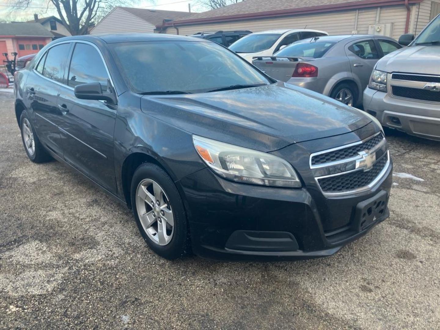 2013 BLACK CHEVROLET MALIBU LS (1G11B5SA8DF) with an 2.5L engine, Automatic transmission, located at 1708 Broadway, Rockford, IL, 61104, (815) 397-5010, 42.252522, -89.069359 - Photo#1