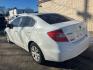 2012 WHITE HONDA CIVIC LX (19XFB2F55CE) with an 1.8L engine, Automatic transmission, located at 1708 Broadway, Rockford, IL, 61104, (815) 397-5010, 42.252522, -89.069359 - Photo#2