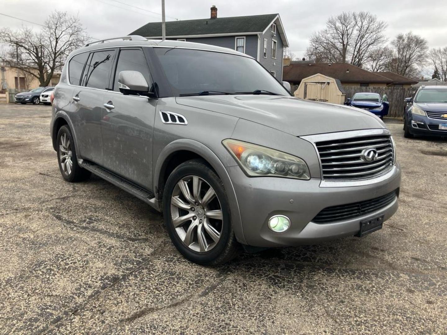 2012 GRAY INFINITI QX56 (JN8AZ2NE6C9) with an 5.6L engine, Automatic transmission, located at 1708 Broadway, Rockford, IL, 61104, (815) 397-5010, 42.252522, -89.069359 - Photo#1