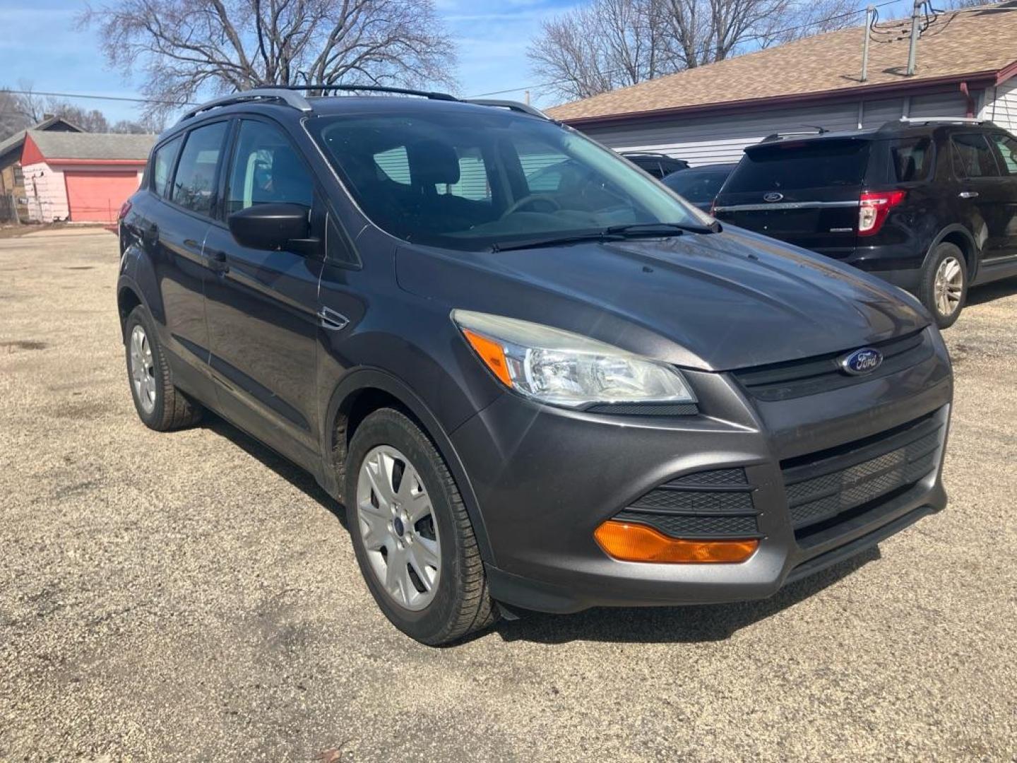 2013 GRAY FORD ESCAPE S (1FMCU0F73DU) with an 2.5L engine, Automatic transmission, located at 1708 Broadway, Rockford, IL, 61104, (815) 397-5010, 42.252522, -89.069359 - Photo#1