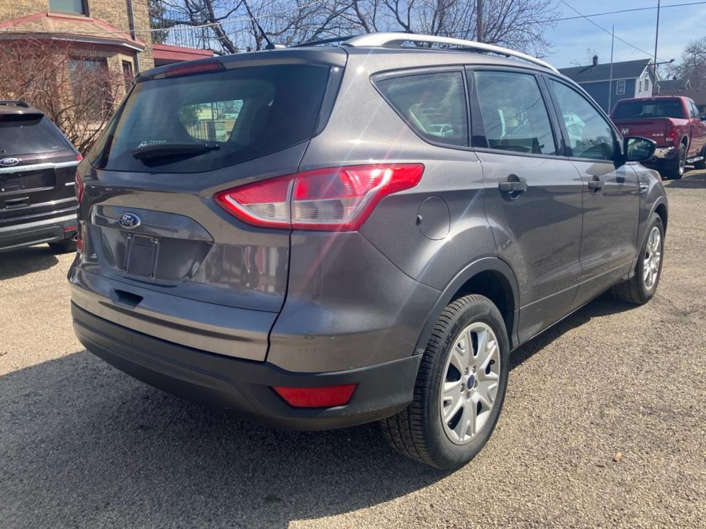 2013 GRAY FORD ESCAPE S (1FMCU0F73DU) with an 2.5L engine, Automatic transmission, located at 1708 Broadway, Rockford, IL, 61104, (815) 397-5010, 42.252522, -89.069359 - Photo#2