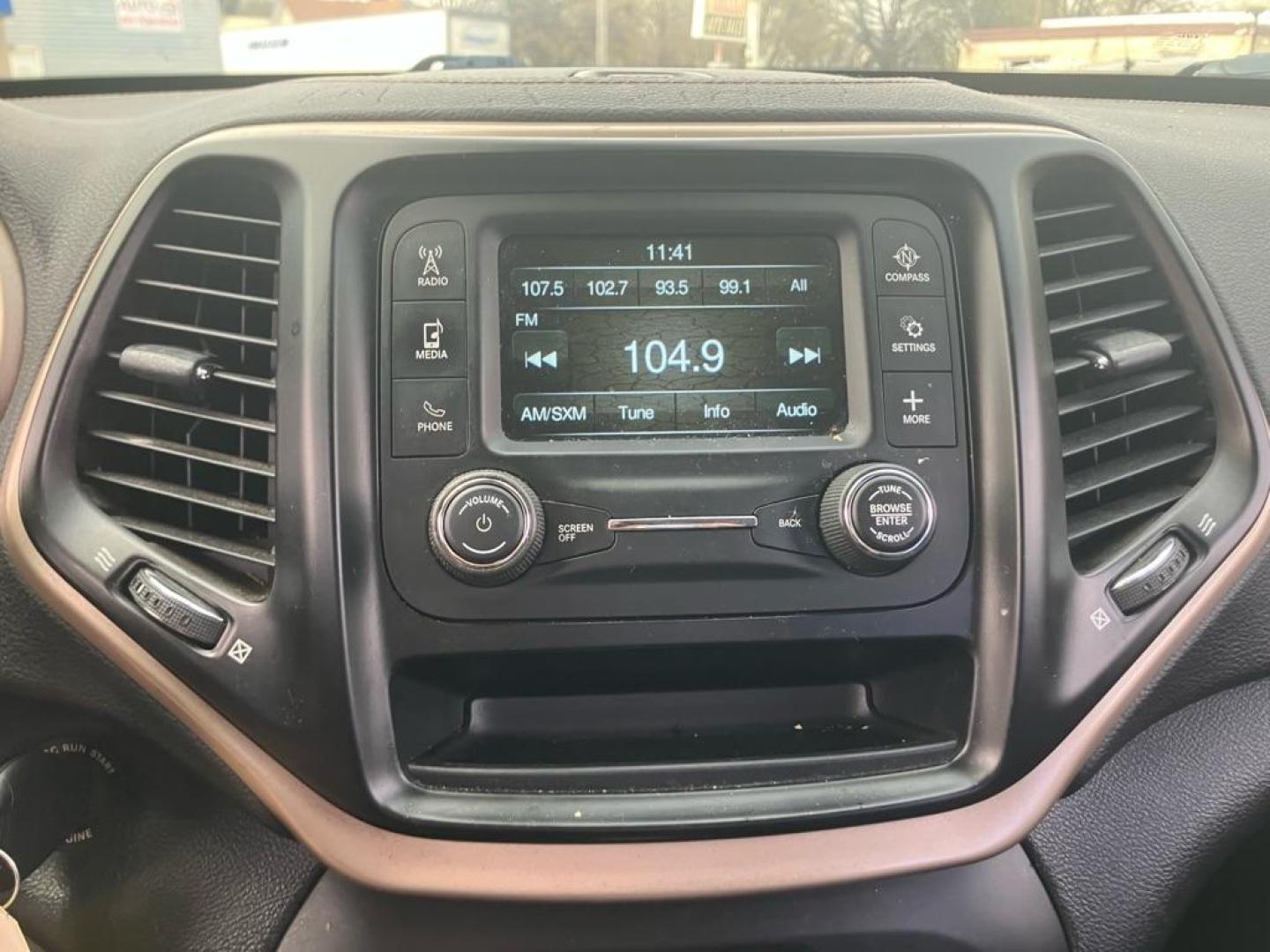 2014 BLACK JEEP CHEROKEE SPORT (1C4PJLAB8EW) with an 2.4L engine, Automatic transmission, located at 1708 Broadway, Rockford, IL, 61104, (815) 397-5010, 42.252522, -89.069359- Photo#8