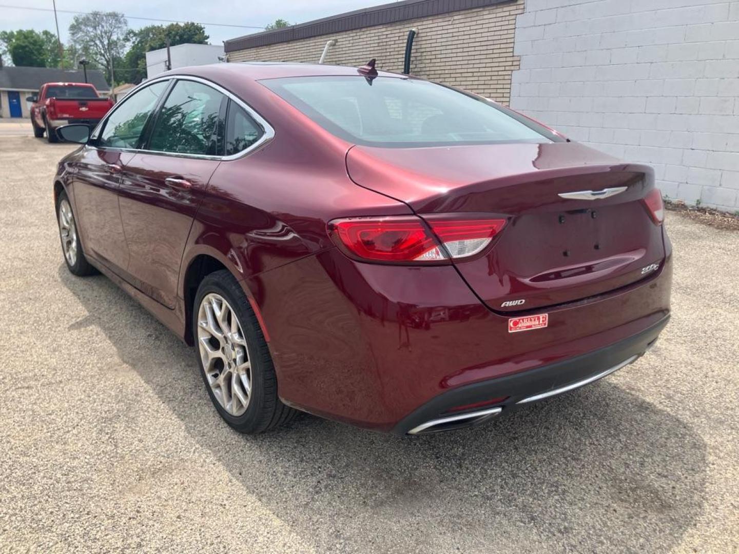 2015 RED CHRYSLER 200 C (1C3CCCEG6FN) with an 3.6L engine, Automatic transmission, located at 1708 Broadway, Rockford, IL, 61104, (815) 397-5010, 42.252522, -89.069359 - Photo#3