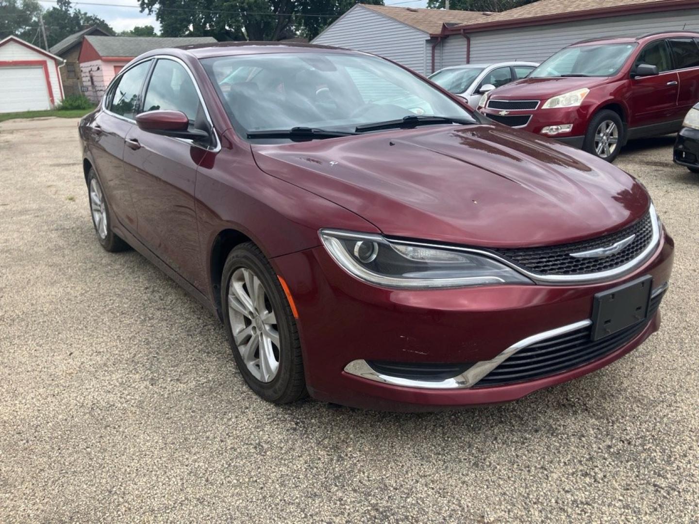 2016 RED CHRYSLER 200 LIMITED (1C3CCCAB9GN) with an 2.4L engine, Automatic transmission, located at 1708 Broadway, Rockford, IL, 61104, (815) 397-5010, 42.252522, -89.069359- Photo#1