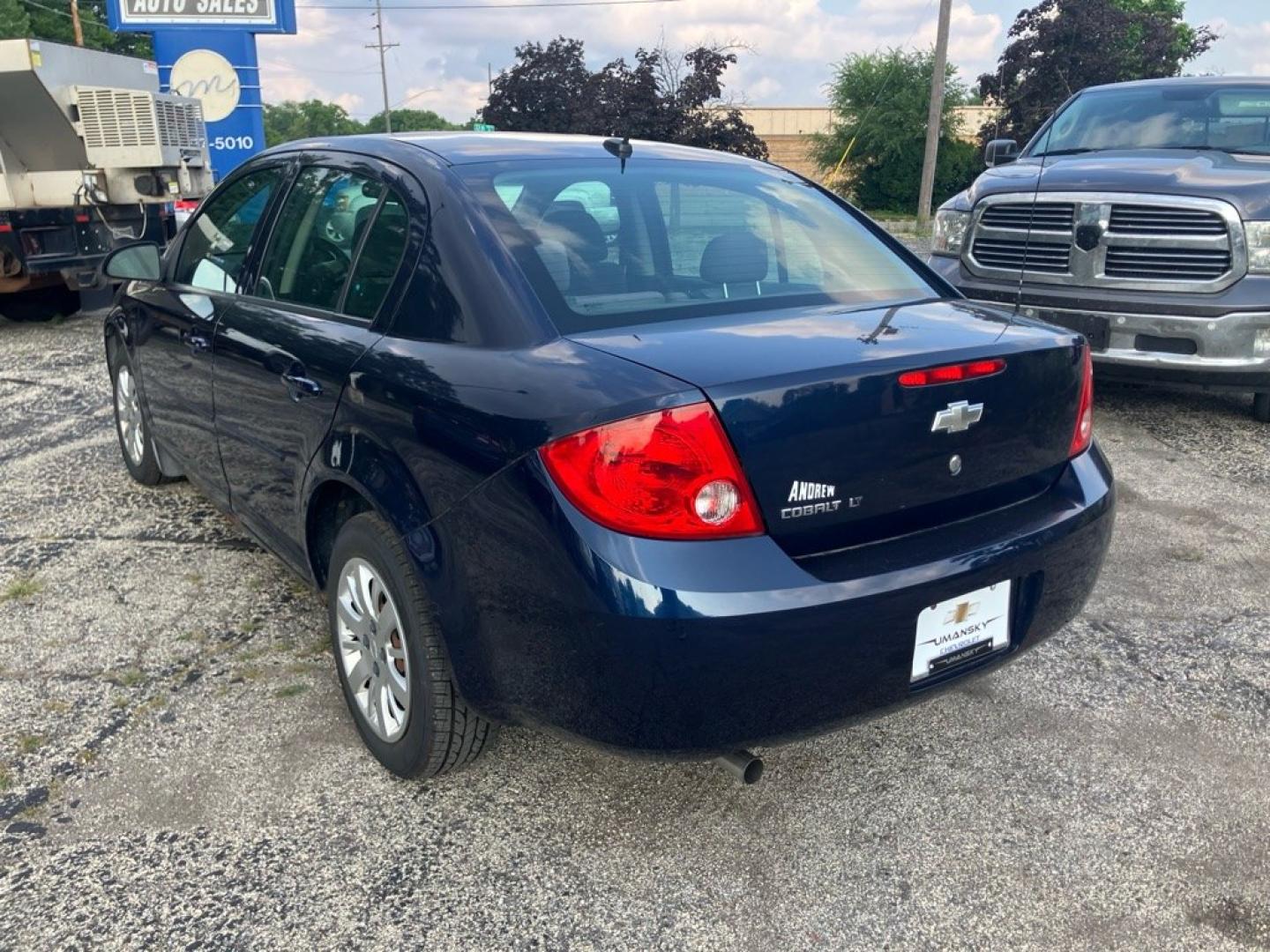 2010 BLUE CHEVROLET COBALT 1LT (1G1AD5F59A7) with an 2.2L engine, Automatic transmission, located at 1708 Broadway, Rockford, IL, 61104, (815) 397-5010, 42.252522, -89.069359- Photo#3