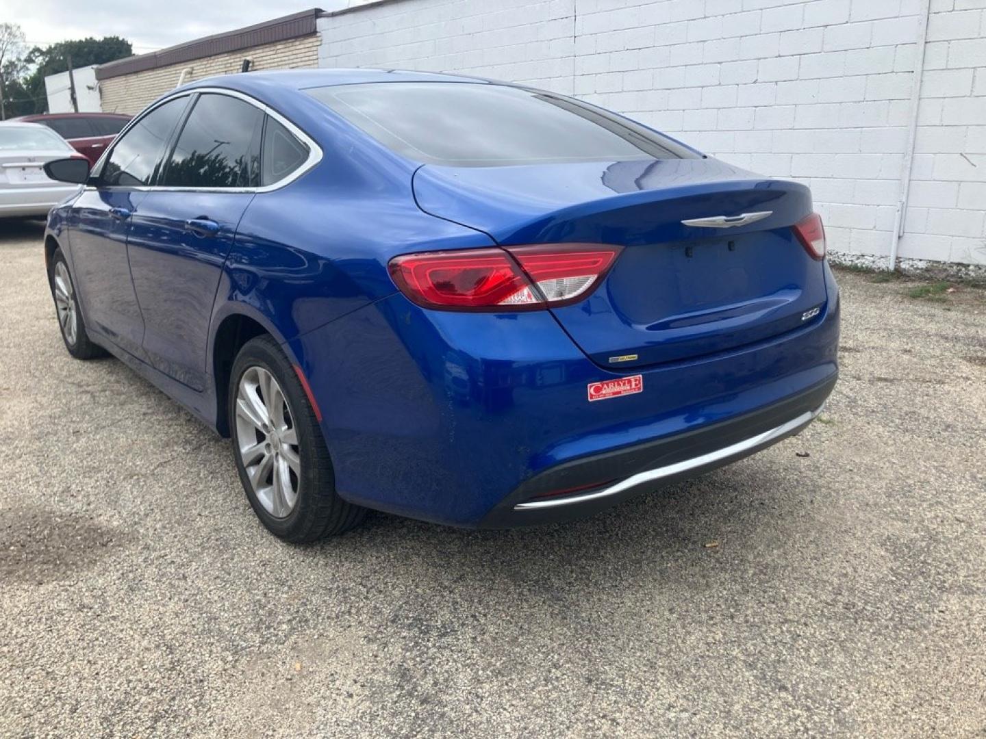 2015 BLUE CHRYSLER 200 LIMITED (1C3CCCAB4FN) with an 2.4L engine, Automatic transmission, located at 1708 Broadway, Rockford, IL, 61104, (815) 397-5010, 42.252522, -89.069359- Photo#3